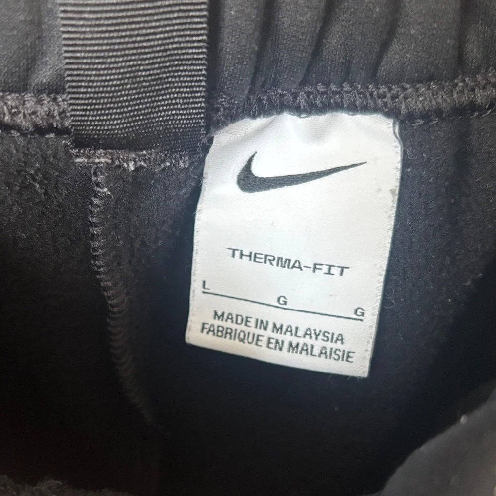 Nike FlyEase Therma-Fit Fleece Cuffed Jogger Sweatpants kids Size L - Picture 2 of 6